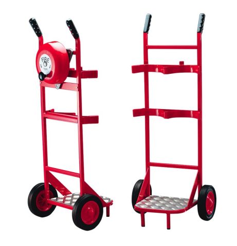 Fire Point Trolley Double Extinguisher With Rotary Alarm Hand Bell 46/57815