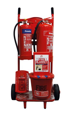 Mobile Fire Point Trolley Dry Powder & Water Extinguishers FPT6H