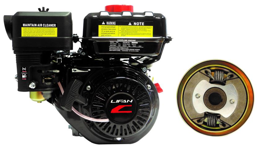 Lifan Premium 212cc (6.5hp) Horizontal Crank Engine With Noram Centrifugal Clutch LFE170FC34CKIT