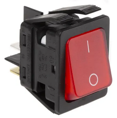 2 Gang Illuminated On Off Red Rocker Switch ROCKERSWITCHRED