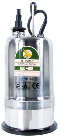 JS Pump 110 Volt 15 - 30mm Stepped Outlets Residue Pump RSD400
